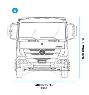 Dimensiones de camiones Atego 1419 -1 - DIVEMOTOR