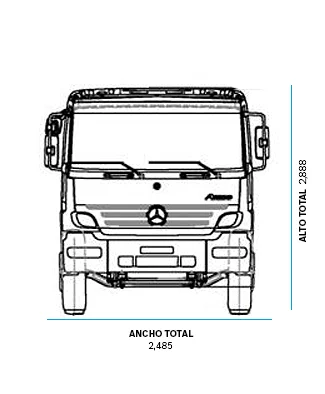 Dimensiones de camiones Atego 1726 -1 - DIVEMOTOR