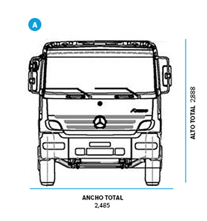 Dimensiones de camiones Atego 1726 -1 - DIVEMOTOR