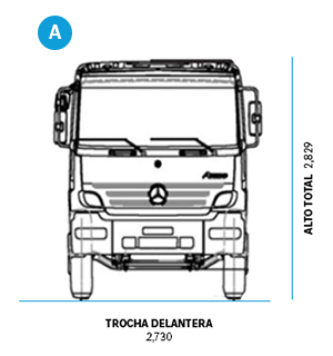Dimensiones de camiones Atego 2730 -1 - DIVEMOTOR