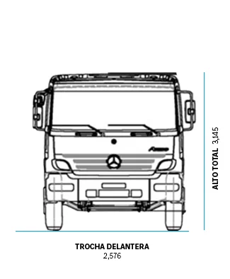 Dimensiones de camiones Axor 3341 -1 - DIVEMOTOR